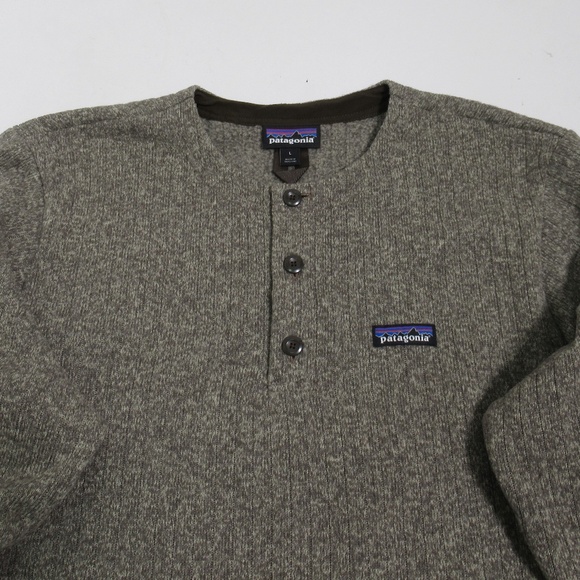 Patagonia Better Sweater® Henley Pullover Pale Khaki Rib Knit PKRK 25305FA19 L - Picture 2 of 12